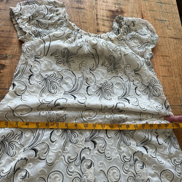 Alice + Olivia Janelle Embroidered Silk Mini Cram Black Dress Size 6 - Picture 13 of 16